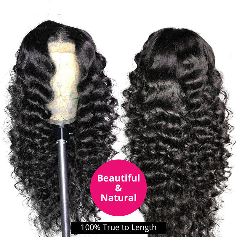 Human Hair Loose Deep Lace Frontal Wigs 13x4 Headgear Human Hair Loose Deep Lace Frontal Wigs 13x4 Headgear